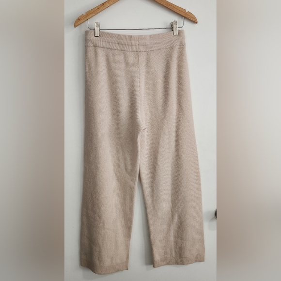 Vineyard Vines Pants Women XS Oat Cashmere Wide Leg Pull On Knit - Picture 3 of 10
